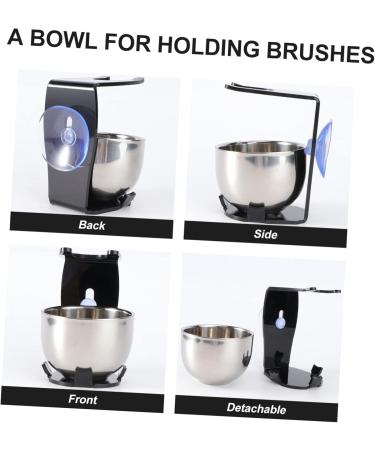 FRCOLOR Men's Beard Remover Bowl & Shaving Brush Holder - Grooming Essentials for Men | Hair Removal & Storage Solution - Buy Online on GoSupps.com