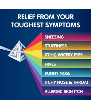 reactine Extra Strength Antihistamine Tablets - 10mg Cetirizine Hydrochloride - 24 Hour Allergy Relief Medicine - 3 Count white - Buy Online on GoSupps.com