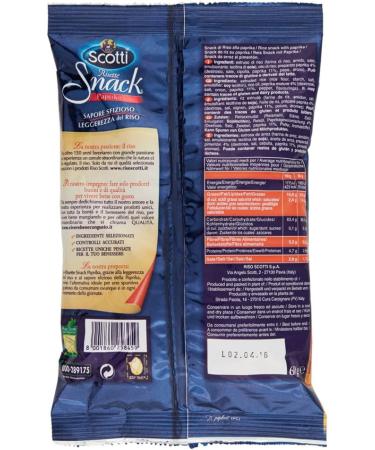  Italian Gourmet E.R. Riso Scotti Risette Organic Paprika Rice Snacks Gluten Free Unfried Glutamate Free 60g + Tomato Pulp Italian Gourmet Tomato Pulp 400g Box of 12 - Buy Online on GoSupps.com