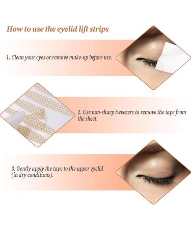Pinkiou Eyelid Tape 480 PCS - Invisible Eye Lid Lift Strips for Hooded Eyes with Droopy Eyelid Lift Cream - Makeup Accessories - Buy Online on GoSupps.com