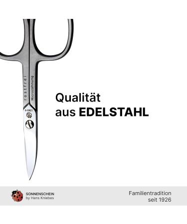 Sonnenschein Curved Nail Scissors by Hans Kniebes Precision Cuticle Scissors Stainless Steel Elegant Matte Finish International Shipping Available - Buy Online on GoSupps.com