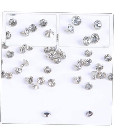 TEHAUX 200 Sets Leather Crafts Diamond-Studded Bag Luggage Making of Clothes Accessories Clothing Garment 0.8X0.8X1CM As Shown - Buy Online on GoSupps.com