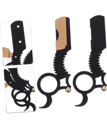 Minkissy 2-St Rapid Holder Men's Razor | Ergonomic Mustache & Beard Cutting Tool | Rustproof Stainless Steel | Salon Quality Replacement - Buy Online on GoSupps.com