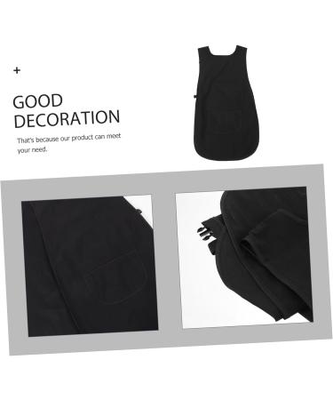 minkissy Barber Apron Work Dress Barber Uniform Vest Double Back Hairdressing Tool Polyester - Buy Online on GoSupps.com