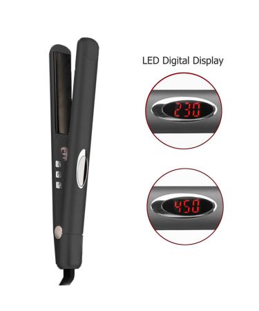 Anion Hair Straightener Irons - Hann 2 in 1 Ceramic Professional Hair Straightener & Curler (Black) | International Shipping - Buy Online on GoSupps.com