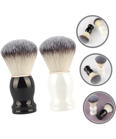 Magiclulu Manual Shaving Brush | Premium Male Razor Tool with Wooden Handle & Fiber Wool - Perfect for Friseursalon & Barbers - Buy Online on GoSupps.com