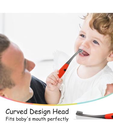 Mombella Ladybug Baby Silicone Training Toothbrush | Soft Bristles for 6-12 Months | Gentle Gum Massager & Cleaner - Buy Online on GoSupps.com