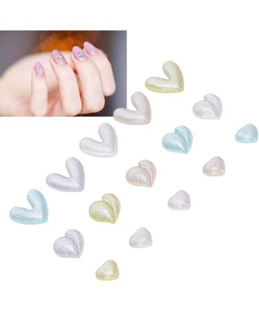 3D Cute Heart Nail Charms Nail Glitter Charm Rhinestones Ornaments Nail Art Decorations Glitter Accessories for DIY Craft Nail Art Design Manicure Decor - Buy Online on GoSupps.com
