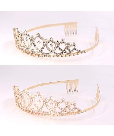 Birthday Girl Sash & Rhinestone Tiara Kit - Gold Glitter Set for Women | Birthday Party Supplies - Buy Online on GoSupps.com