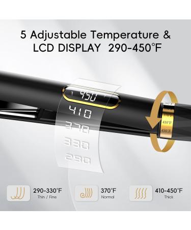 Nicebay Titanium Flat Iron | 5 Temp Settings Negative Ion Technology Travel-Friendly | Fast Heating & Wide Voltage - Buy Online on GoSupps.com