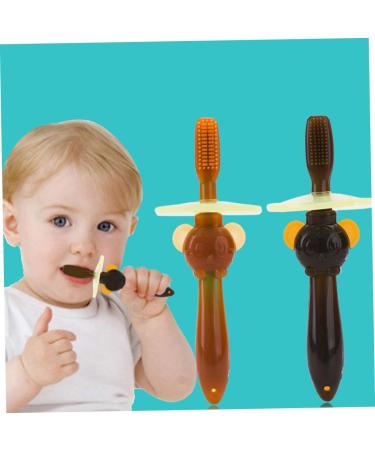 Tovinanna 2-Stage Soft Bristle Toothbrush for Kids | Oral Care Training Brush | Gentle Mouth Care - Buy Online on GoSupps.com