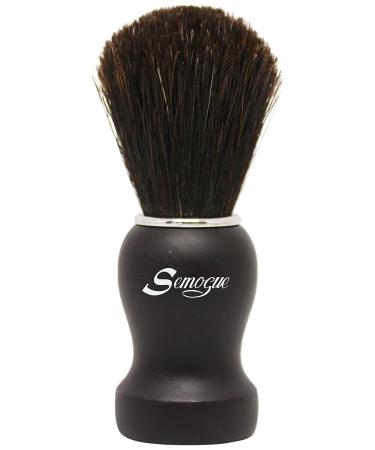 Semogue Pharos-C3 Pure Black Horse shaving brush black handle