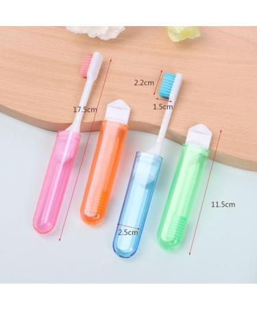 Travel Folding Toothbrush - Carbon Fiber Mini Tongue Soft Brush | Portable Care Tool for International Shipping - Buy Online on GoSupps.com