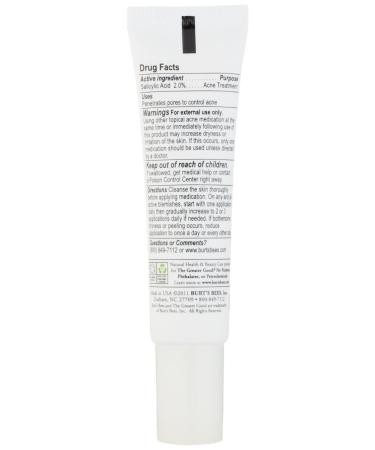 Burt's Bees Acne Treatment Cream - Maximum Strength 0.5 oz | Natural Skincare - Buy Online on GoSupps.com