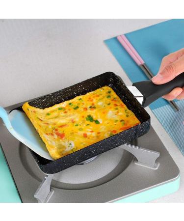 Frying Pan Kitchen Cookware Grill Pan Rectangular Non Stick Saucepan Plastic Handle Black Omelet Frying Pan Maifan Stone Small Frying Pan Square Grill Pan with Meat Vegetables or Go Camp Cooking - Buy Online on GoSupps.com