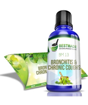 Bronchitis & Chronic Coughs BM13 30mL Supplement for Acute & Chronic Coughs a Natural Remedy to Relieve Productive or Dry Coughs Tightness in Chest & Bronchial Inflammation Non-Drowsy Liquid