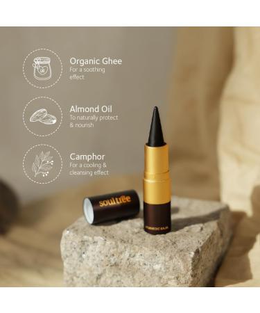 SOULTREE Ayurvedic Pure Black Kajal 011 - 3g | Natural Eye Makeup - Buy Online on GoSupps.com