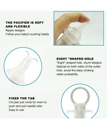 Baby Medicine Dispenser Nipple Designs Simple To Operation Diversion Design Reduce Choking Silicone Soft Safe Medicine Pacifier for Infant Feeding - Buy Online on GoSupps.com