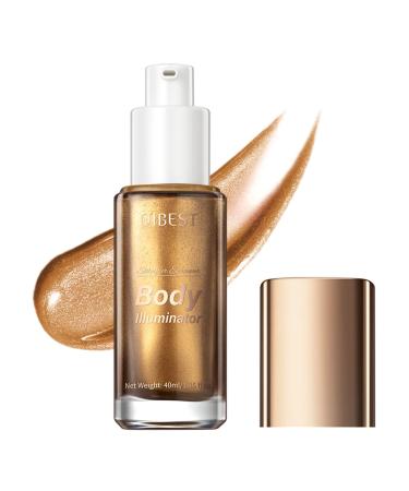MEICOLY Liquid Body Illuminator Moisturizing Long Lasting Body Shimmer Smooth Waterproof Shimmer Body Oil Glow Body Highlighter Face Body Luminizer 40ml/1.35 fl oz.04 Glistening Bronze body illuminator 04 Glistening Br...