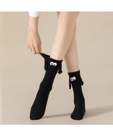 Fokesty Funny Magnetic Suction 3D Doll Couple Socks - Unisex 2 Pair White - Buy Online on GoSupps.com