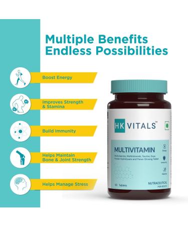 YANG Multivitamin for Men and Women 90 Multivitamin Tablets with Zinc Vitamin C Vitamin D3 Multiminerals and Ginseng Extract Enhances Energy Stamina & Immunity - Buy Online on GoSupps.com
