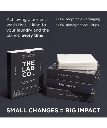 The Lab Co. Laundry Detergent Strips Sheets Eco Ultra-Concentrated Non-Bio Relaxing Fragrance Cotton & Jasmine 64 Loads & Laundry Detergent Strips Sheets Cuban Grapefruit 64 Loads + Laundry Detergent Pink - Buy Online on GoSupps.com