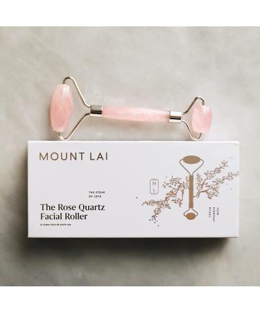 Mount Lai Rose Quartz Facial Roller - Enhance Your Skincare Routine - Buy Online on GoSupps.com