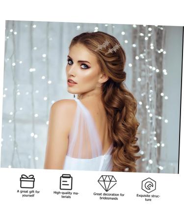 Angoily Snowflake Hairpin Star Hair Barrettes Wedding Hair Accessories Rhinestone Hair Barrettes Christmas Hair Accessories Christmas Hair Pins Rhinestone Headpiece Fine Alloy Miss Clip - Buy Online on GoSupps.com