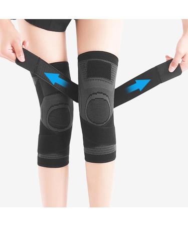 Focket XL Black Kneecap - Compression Knee Brace for Comfortable Pain Relief While Cycling - Buy Online on GoSupps.com