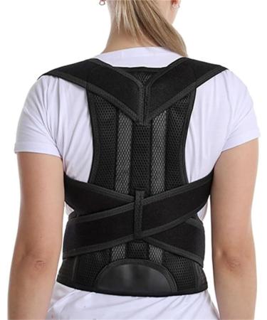 Back Support Back Brace Lumbar Support Shoulder Posture Corrector Scoliosis Back Brace Full Back Support Belt Adjustable Back Support Belt(X-Large) X-Large Black - Buy Online on GoSupps.com