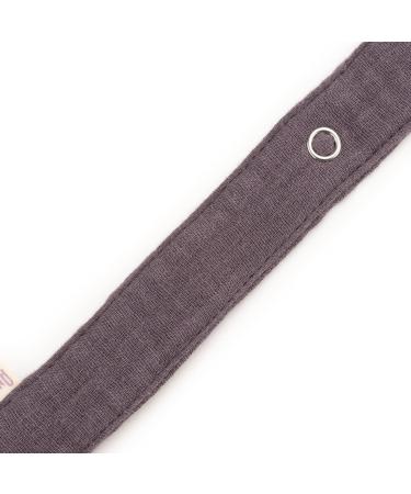 Custom AngelicArt Pacifier Strap - Engraved Names for Boys & Girls - Gift for Babies - Dark Gray - Wide Color Selection - Buy Online on GoSupps.com