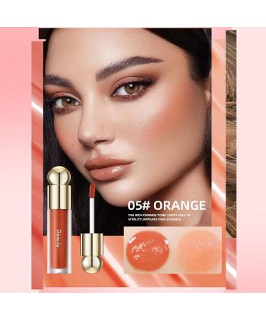 Light Pink Liquid Blush for Cheeks Xcreando Soft Cream Blush Matte Effect Natural Blush Tint with Dewy Finish Long-Wearing Cheek Tint Blendable Blush Oil for Face Makeup(Apricot) #5 Orange - Buy Online on GoSupps.com