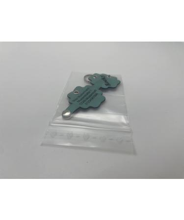 Copter Farm Dog Brand Bag - Engraved Art Leather & Real Leather Dog Collar | Custom Push Button | Turquoise Flower Design - Buy Online on GoSupps.com