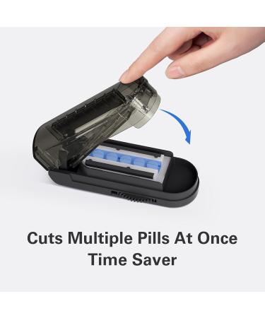 ONE PIX Pill Cutter Splitter Effortlessly Cut Tiny & Large Pills Stainless Steel Blade Ideal for International Shipping - Buy Online on GoSupps.com