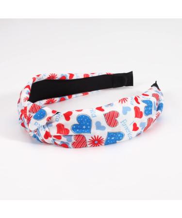 3pcs American Flag Wide Headbands for Women & Girls - Patriotic USA Knotted Hairbands in Red, White, Blue | Independence Day 4th of July Celebration - Buy Online on GoSupps.com
