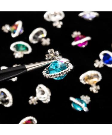 Noverlife 36PCS Planet Nail Charms: 3D Saturn Crystal Diamonds for Sparkling Manicure Decor - Buy Online on GoSupps.com