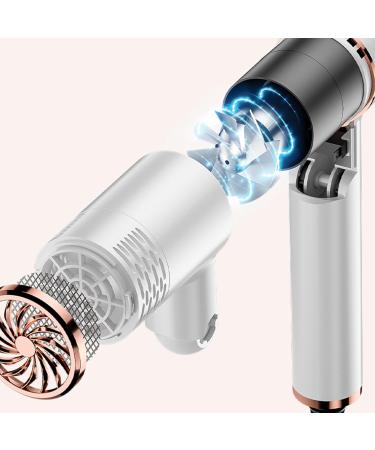 Hair Dryer with Diffuser Powerful Ionic Hair Dryer with Concentrator Quick Dry Lightweight 2 Heat/Speed Settings Less Frizz Shiny and Smooth Hair Black (White) - Buy Online on GoSupps.com