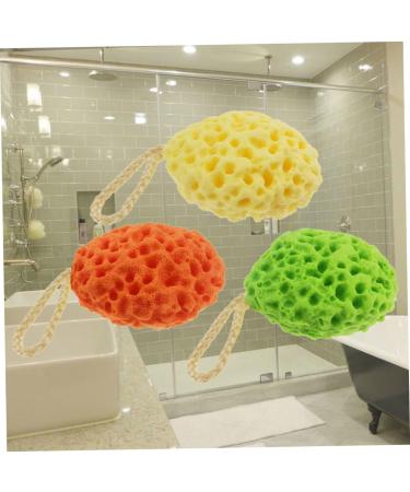 3pcs Shower Ball Bathing Sponge Set - Soft Bath Cotton Honeycomb Bath Ball Body Lotion Applicator - Perfect for Kids & Adults - Buy Online on GoSupps.com