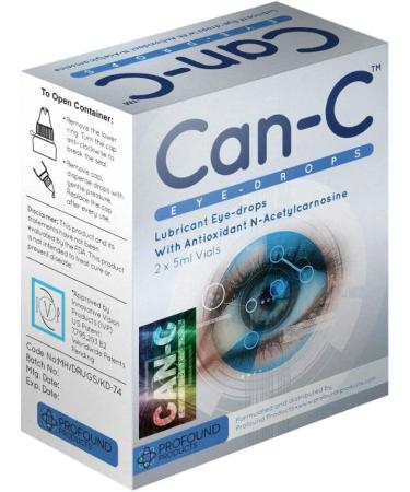 Can-C Eye Drops 5ml 2 Count - Natural Ointment Treatment for Animals and Humans - Vision Ophthalmic Solution - Buy Online on GoSupps.com