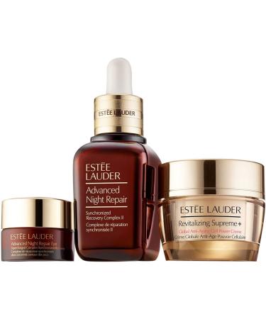 Estee Lauder Advanced Night Repair Synchronized Recovery Complex II  1 oz  Eye Supercharged Complex .17 oz. Revitalizing Supreme+ 0.5 oz  Set