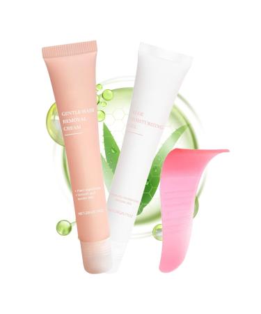 Cr me D pilatoire pour le Visage - D pilation du Corps avec Effet Hydratant Kit de D pilation pour Peau Sensible pour Femmes Barbe Sourcils Menton L vre Sup rieure Cou Corps et Visage Domicile