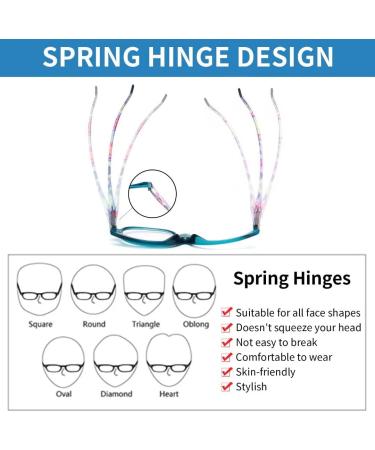 LianSan Designer 2 Pack Makeup Rotating Lens Magnifying Glasses - Ladies Cosmetic Reading Glasses +3.5 (Blue & Purple) - Shop Internationally! - Buy Online on GoSupps.com