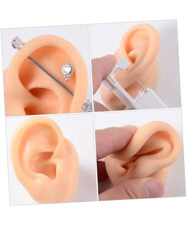 Healeved 4 Pcs Silicone Ear Model Ornament Earrings - Teaching Supplies Anatomy Model - Fake Ear Piercing & Massage Tool - Buy Online on GoSupps.com