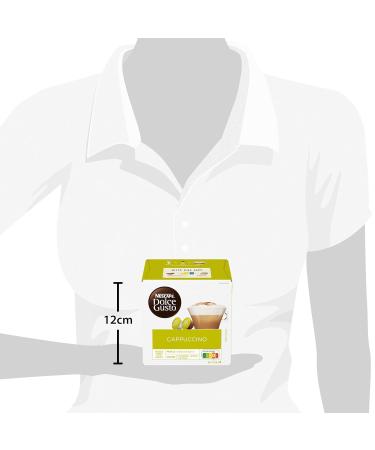 Nescaf Dolce Gusto Cappuccino - 48 Aroma-Sealed Coffee Capsules | Arabica & Robusta Blend | Full-Bodied with Loose Milk Foam - 3x16 Pack - Buy Online on GoSupps.com