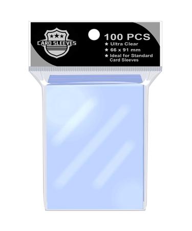 100PS Soft Clear Card Team Bag Protectors Sleeves for Card Game,Top Loader Fit for Magic Cards and Premium Cards and MTG,Baseball Card Sleeves