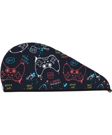 Super Absorbent Coral Velvet Hair Towel Wrap for Women | Quick Dry Microfiber Gamepad Cap for Long Curly & Thick Hair - Buy Online on GoSupps.com