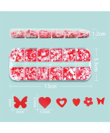 Manicure Accessories Nail Art Shiny Mixed Glitter Flakes Nail Art Sequins Nail Decoration Valentine's Day(style2) - Buy Online on GoSupps.com