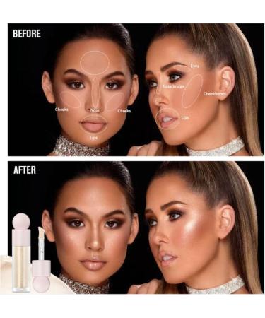 Surligneur liquide cr me scintillante hydratante et claircissante pour visage et corps (#03 ou rose) #03 ROSE GOLD 1 ml (Lot de 1) - Buy Online on GoSupps.com