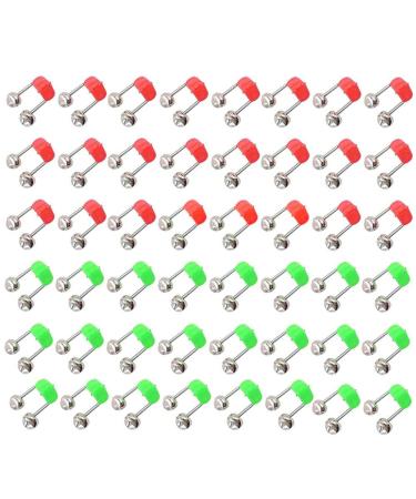 LATRAT 50 pieces fishing bell fishing accessories bite indicator bells for outdoor fishing fishing rod double bells (red green) - Buy Online on GoSupps.com