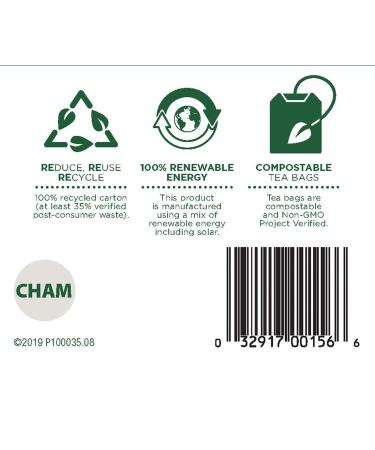 Organic Chamomile Herbal Tea - Caffeine Free | Traditional Medicinals - 16 Wrapped Bags - Buy Online on GoSupps.com